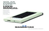 Solar Power Pack uSer manual - Amazon S3€¦ · Solar Power Pack • User Manual English Vielen Dank für den Kauf des Manhattan® solar power pack Modell 180139. neben der schutztasche