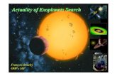Actuality of Exoplanets Search · 20 multiple systems ~ 25 % of the exoplanets. Seems to favor the eccentricity Some resonant systems . Properties of exoplanet-host stars Stars with