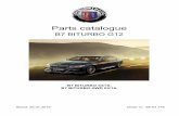 Parts catalogue - alpina-automobiles.com · B7 BITURBO G12 13 Intake air duct Sheet 1 POS DExpression LPart number D R H A W REM B7 1 Intake grille 13 71 8 613 145 2 2 Intake duct