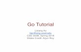 Go Tutorial sp18 › classes › sp18 › cse223B-a › go_tutorial_sp18.pdf1. Install relevant packages (golang, make, ssh, git) and set up environment variables. 2. Clone git repositories.