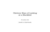 Thirteen Ways of Looking at a Blackbird - rmacd.com › ... › thirteen-ways-of-looking-at-a-blackbird.pdf · MacDonald: Thirteen Ways of Looking at a Blackbird – 5 Wallace Stevens
