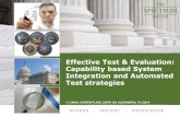 Effective Test & Evaluation: Capability based System ... › ... · Effective Test & Evaluation: Capability based System Integration and Automated Test strategies 11 CANAL CENTER