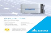 Delta RPI: 10kW...Delta RPI: 10kW Grid-connect PV Inverter RPI Commercial Series: M10A PV Inverters from the World’s Largest Power Electronics Company Delta offers a 5 year warranty