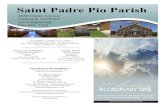 Saint Padre Pio Parish - irp-cdn.multiscreensite.com › 6c9c727d › files › ... · Divine Mercy, & St Padre Pio, & the Music Ministry of St. Mary’s School in their concert of
