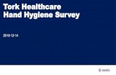 Tork Healthcare Hand Hygiene Survey...Tork Healthcare Hand Hygiene Survey 2018-12-14 Essity Internal BACKGROUND ABOUT THE SURVEY 2 • The survey was conducted by United Minds on behalf