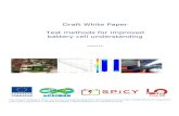 Draft White Paper Test methods for improved battery cell ... · Draft White Paper Test methods for improved battery cell understanding Version 3.0 The research leading to these results