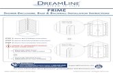 PRIME - Lowes Holidaypdf.lowes.com/installationguides/849388004138_install.pdf · 2019-03-21 · PRIME Manual Ver 1 Rev 3 122015 Wall Profile WITHOUT Flange: PRIME Manual Ver 2 Rev