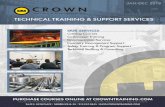 TECHNICAL TRAINING & SUPPORT SERVICES › PDFs › CrownTrainingCatalog.pdf · EGL - SLC 500/Avtron Drive System Training Hot Strip Mill - Quality Control Training Hot Strip Mill