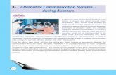 4. Alternative Communication Systems during …...28 Alternative Communication Systems... during disasters In Monsoon-2004, severe flood situations in the States of Assam and Bihar