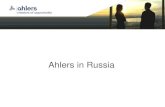 Ahlers in Russia - Amazon S3100 years of Ahlers History 1909 shipping in the port of Antwerp 60s expansion into liner services and ship management 70s-80s expansion into international