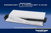BROTHER POCKETJET 6 & POCKETJET 6 PLUS · 2011-04-15 · Technical Specifications Model PocketJet® 6 PocketJet® 6 Plus Maximum Paper Width 8 1/2" Maximum Printing Speed 6 ppm (pages