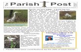 Parish Post - WordPress.com · The John Muir Award is an environmental award scheme focused on wild places. It helps people connect with nature and enjoy and care for wild places.