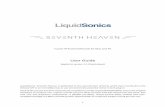 Seventh Heaven Manual v1 - LiquidSonics · LiquidSonics' Seventh Heaven is dedicated to the reproduction of thirty of the best reverbs from the Bricasti M7 in an incredibly easy to