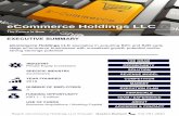 eCommerce Holdings LLC › wp-content › uploads › ... · eCommerce Holdings LLC specialize in acquiring B2C and B2B early stage eCommerce businesses with unrealized growth potential