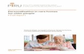 Personalisation in care homes for older people Final report in... · 1.1 Conceptualising ‘personalisation’ in residential care for older people 2 1.2 Framework for analysis 5