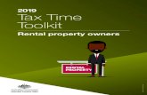 2019 Tax Time Toolkit - Home page | Australian Taxation Office · NAT 75199-12.2019 DE-13855. 2019 . Tax Time Toolkit. Rental property owners