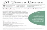 Al Fresco Events - meet-cambridge.com · Al Fresco Events . Prices are exclusive of VAT unless otherwise stated. We can cater for most dietary requirements if we are advised at least
