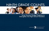 NINTH GRADE COUNTS - U.S. Department of Education · Ninth Grade Counts is a three-part guide designed to help districts and schools strengthen programs and practices for students