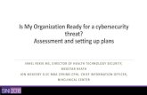Is My Organization Ready for a cybersecurity threat ......Is My Organization Ready for a cybersecurity threat? Assessment and setting up plans INHEL REKIK MS, DIRECTOR OF HEALTH TECHNOLOGY