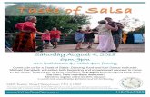 Taste of Salsa - Amazon S3 · 2018-07-22 · Taste of Salsa Come join us for a Taste of Salsa: Dancing, food and fun! Dance instructor, Michael Campbell, will entice both beginning