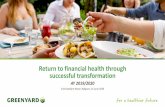 Return to financial health through successful transformation9f20d53b-fb3e-4dc0... · 2020-06-18 · Executive summary Greenyard Group results 3 Net Sales growth of 3,8% YoY to €