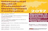 International Student Conference - Inner Circle · 2019-12-31 · International Student Professional Development Conference 2017 December 13 9:30 a.m. – 4 p.m. Memorial Union (MU)