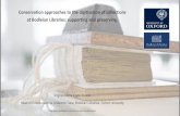 Conservation approaches to the digitisation of collections ...Conservation approaches to the digitisation of collections at Bodleian Libraries: supporting and preserving. Virginia