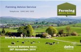 Farming Advice Service - Advice   - loss of 30% greening payment in 2015, 2016 - loss of greening