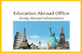 Study Abroad Information - Rowan University · • Student is registered for “Semester Abroad” placeholder course at Rowan for 3-17 credits. • Student is given a study abroad