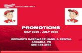 2020 P2 Promotions - Retail Field Sales · 2020-05-07 · Confidential Document Property of MILWAUKEE TOOL Brookfield, Wisconsin 53005 Buy-in: In Store Execution: Online Execution: