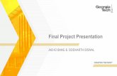 Final Project Presentation - Georgia Institute of TechnologyFinal Project Presentation JAEHO BANG & SIDDHARTH BISWAL. CS8803// Fall 2018 Motivation •Video content is increasing exponentially