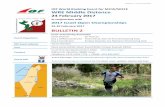 IOF World Ranking Event for M21E/W21E WRE …...Bulletin 1 corrected dates IOF World Ranking Event for M21E/W21E WRE Middle Distance 24 February 2017 in conjunction with 2017 Israel