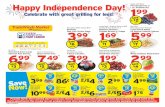 Happy Independence Day! 1 Celebrate with great grilling ...€¦ · 6/6/2020  · Chocolate Chip Cookies 12-12.8 Oz. - 8 Ct. Hotdog or King’s Hawaiian Hamburger Buns 10 Oz. - All