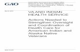 GAO-19-291, VA and Indian Health Service: Actions Needed to … · 2019-04-22 · American Community Survey Public Use Microdata Sample, VA reported that AI/AN veterans reported serving