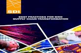 BEST PRACTICES FOR MRO SUPPLY CHAIN TRANSFORMATION Practices for MRO... · MRO presents unique opportunities for corporations and institutions to reduce expenses, streamline processes,