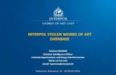 INTERPOL STOLEN WORKS OF ART DATABASE - UNESCOportal.unesco.org/es/files/49261/14273810401Gaborone_DB_final,_2… · INTERPOL stolen Works of Art Database Protection SYstem for Cultural