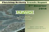 apwg trends report q2 2014docs.apwg.org/reports/apwg_trends_report_q2_2014.pdf · 2nd Quarter 2014 April – June 2014 Published August 28, 2014 Phishing Activity Trends Report !