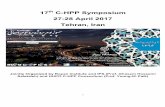 17th C-HPP Symposium 27-28 April 2017 Tehran, Iran › resources › Documents › HPP › C-HPP... · 1 17th C-HPP Symposium 27-28 April 2017 Tehran, Iran Jointly Organized by Royan