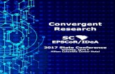 Convergent Research - SC EPSCoR booklet.pdf · 2018-01-08 · Convergent Research. SC. Ö. EPSCoR/IDeA. 2017 State Conference. Tuesday, April 4 Hilton Columbia Center Hotel