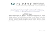 EUCAST guidelines for detection of resistance mechanisms and … · resistance mechanisms to a wide-range of antimicrobial agents, and infections with carbapenemase-producing Enterobacteriaceae