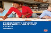 Postgraduate Diploma in Programme Management 2019 · Postgraduate Diploma in Programme Management (PGDipPM) 6 | ﬁ eld.ac.za ENTRANCE REQUIREMENTS • Completion of Craneﬁ eld’s