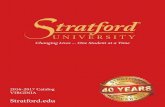 StratfordStratford-upon-Avon and his love of literature and travel. In 2001, Stratford College began offering master’s degrees and became Stratford University. The University is