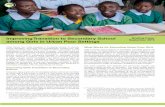 Improving Transition to Secondary School among Girls in ... · primary school with a subsequent transition to secondary school of 73%. However, in Nairobi, pupils who live in non-slum