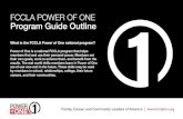 FCCLA POWER OF ONE Program Guide Outline of One_Program.pdf · Power of One has been designed to support you in the important role of both FCCLA adviser and FCS teacher. This guide