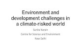 Environment and development challenges in a climate-risked world · 2020-05-01 · Environment and development challenges in a climate-risked world Sunita Narain Centre for Science