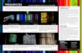 FREQUENCIES...ordena The installation FREQUENCIES consists of a large-scale projection onto silver-painted walls on which the emission spectra of the elements form a great continuous