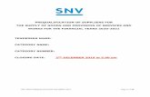 PREQUALIFICATION OF SUPPLIERS FOR THE SUPPLY OF GOODS AND PROVISION OF SERVICES … · 2019-11-07 · SNV/PREQ/033/2020-2021 Printing services i.e. bulk printing, bulk photocopying,