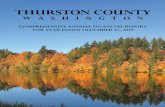 THURSTON COUNTY WASHINGTON › auditor › financedocuments... · 2 days ago · The Office of the Washington St ate Auditor conducts an audit of Thurston County’s financial statements