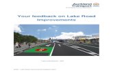 Your feedback on Lake Road Improvements · 3 04/20– Lake Road Improvements feedback report Benefits • Improved access to local destinations and multi-modal transport options •