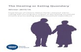The Heating or Eating Quandary - Citizens Advice Knowsley · 2016-09-15 · 1 The Heating or Eating Quandary Introduction Questions of what poverty is and how to categorise those